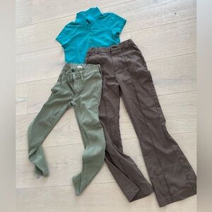 Girls pants and polo shirt